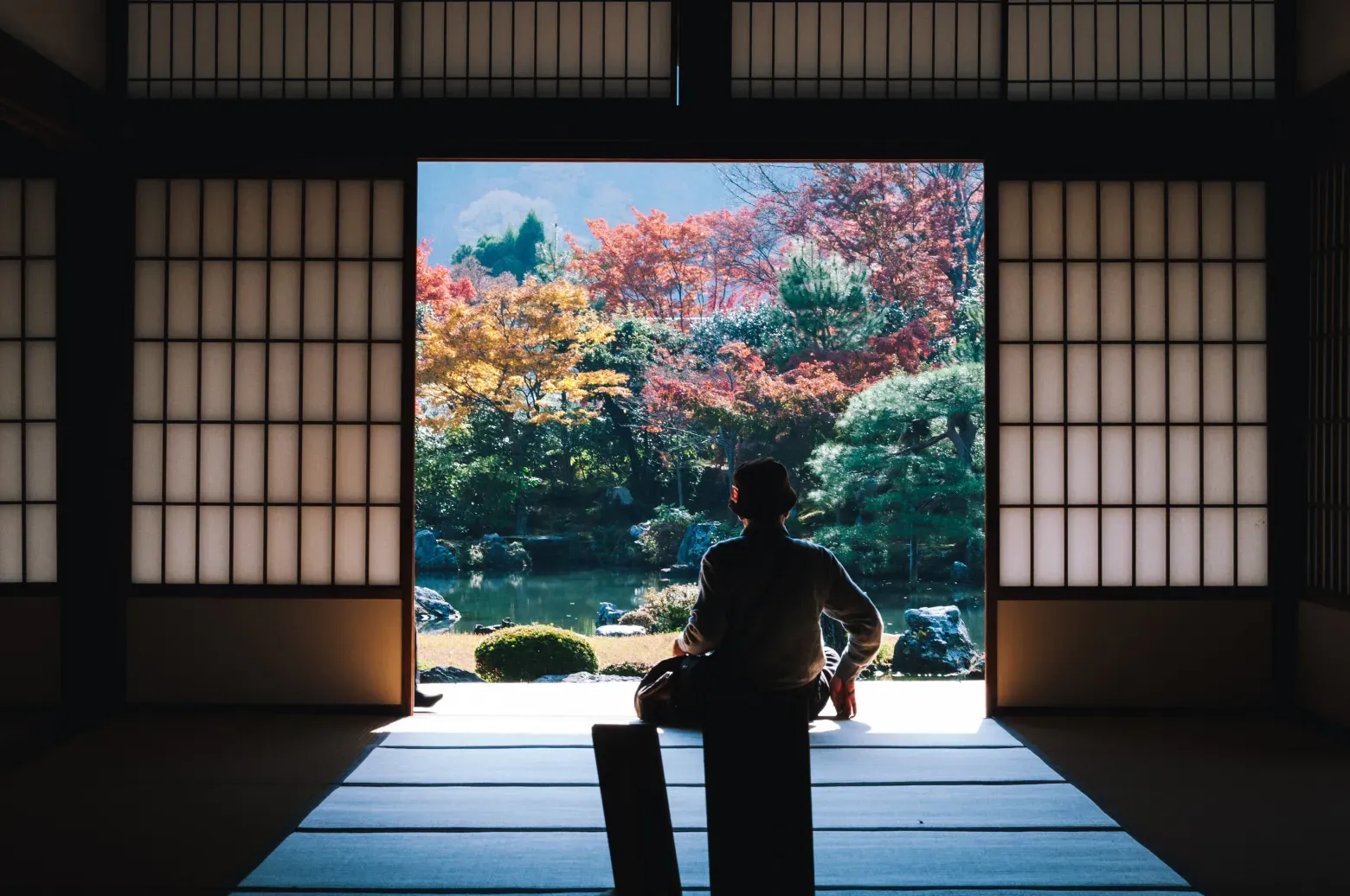 Interior of Japanese building